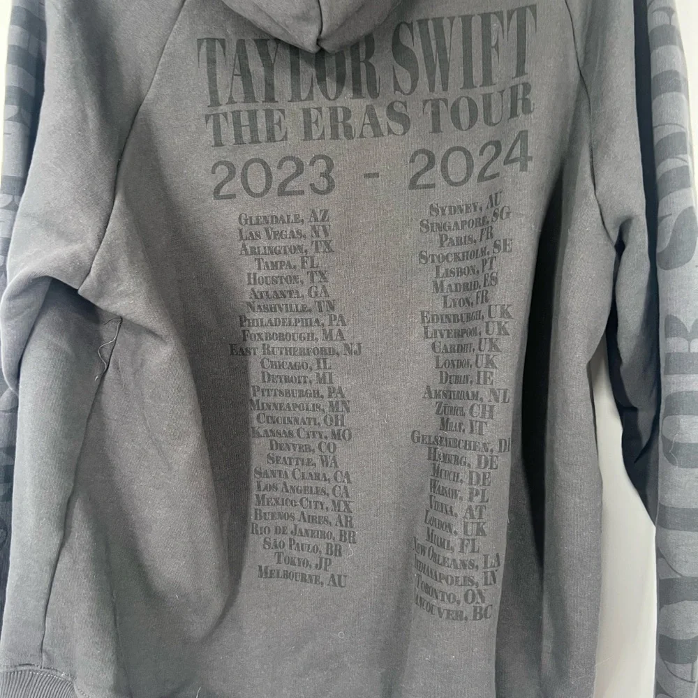 Taylor Swift Eras Tour Gray Hoodie